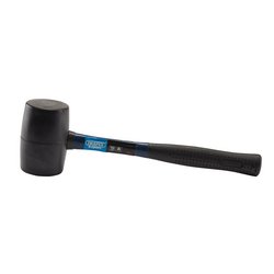 RUBBER MALLET WITH FIBREGLASS SHAFT, 450G/16OZ