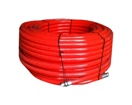 1 inch Thermoplastic sewer jetting hose x 120 mtrs with bsp fittings