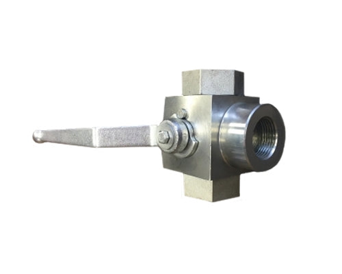 1/2 inch High Pressure 3 Way Ball Valve