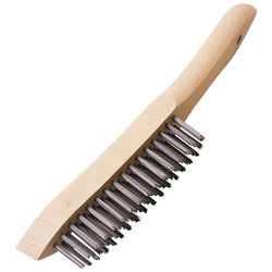 HEAVY DUTY 4 ROW WIRE SCRATCH BRUSH, 310MM