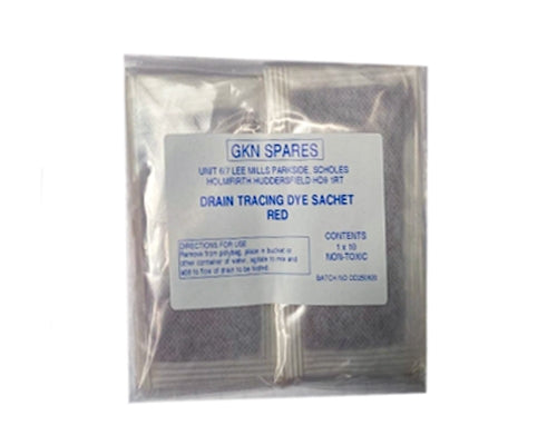 Drain Tracing Dye Sachet