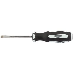 'POUND THRU' PLAIN SLOT SOFT GRIP SCREWDRIVER, 5.5 X 75MM