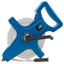 FIBREGLASS MEASURING TAPE, CLASS III, 50M/165FT X 13MM