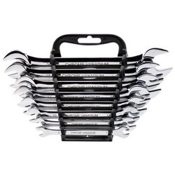 METRIC DOUBLE OPEN ENDED SPANNER SET (8 PIECE)