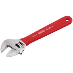 DRAPER REDLINE SOFT GRIP ADJUSTABLE WRENCH, 200MM, 25MM