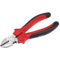 DRAPER REDLINE HEAVY DUTY DIAGONAL SIDE CUTTER WITH SOFT GRIP HANDLES, 180MM