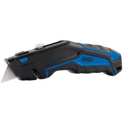 RETRACTABLE TRIMMING KNIFE WITH BLADE STORAGE AND X 3 BLADES